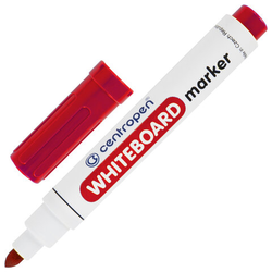 Маркер стираемый для белой доски КРАСНЫЙ, CENTROPEN ''Dry-Wipe'', 2,5 мм, 8559, 5 8559 0104