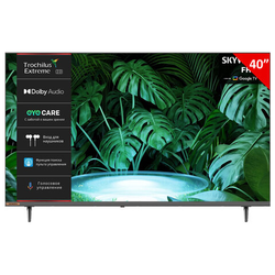 Телевизор SKYWORTH 40E55G, 40'' (102 см), 1920x1080, LED, FULL HD, 16:9, Google TV, Wi-Fi, 60 Гц, чер