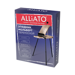 Этюдник-мольберт облегченный, холст до 82 см, натуральное дерево, ALLIATO (АЛЛИАТО), 192754
