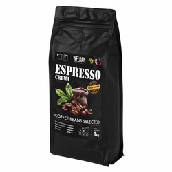 Кофе в зернах WELDAY (ВЭЛДЭЙ) ''ESPRESSO Crema'' 1 кг, 623439, УТ000015180