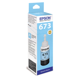 Чернила EPSON 673 (T6735) для СНПЧ Epson L800/L805/L810/L850/L1800, светло-голубые, ОРИГИНАЛЬНЫЕ, C1