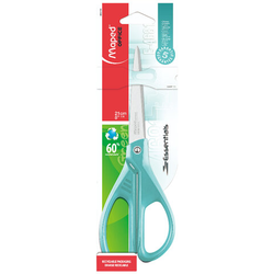 Ножницы MAPED ''Essentials Color'', 210 мм, бирюзовые, эргономичные ручки, 468111