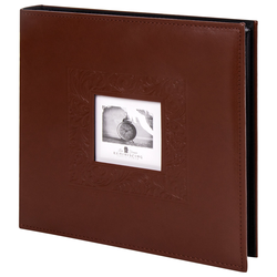 Фотоальбом BRAUBERG ''Smooth brown'' на 500 фото 10х15 см, под гладкую кожу, коричневый, 391177