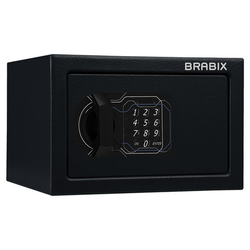 Сейф мебельный BRABIX ''SF-170EL'', 170х260х230 мм, электронный замок, черный, 291143, S103BR210614