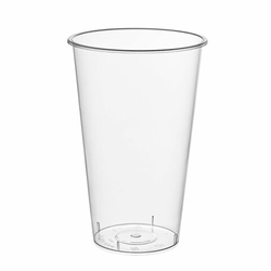Стакан одноразовый пластиковый, прозрачный, сверхплотный, 500 мл, ''Bubble Cup'', ВЗЛП, 1021ГП