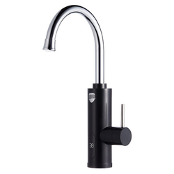 Водонагреватель проточный электрический ROYAL THERMO QuickTap, 3,3 кВт, 1,48 л/м, кран, черный, НС-1