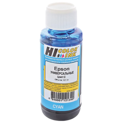 Чернила HI-BLACK для EPSON (Тип E) универсальные, голубые 0,1 л, водные, HB-EPS-C-100ML