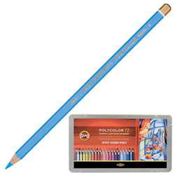 Карандаши цветные художественные KOH-I-NOOR ''Polycolor'', 72 цвета, 3,8 мм, металлическая коробка, 38