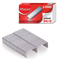 Скобы для степлера 24/6, 1000 штук, MAPED (Франция), до 20 листов, 324405