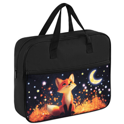 Папка на молнии с ручками BRAUBERG А4, 1 отделение, карман на молнии, 80 мм, ''Dreaming fox'', 274500