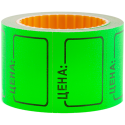 Ценник средний OfficeSpace, 35*25мм, зеленый, 200шт./рулон Spt_4189