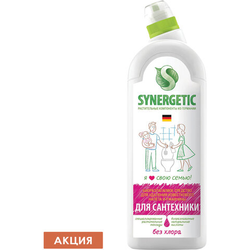 Средство для удаления ржавчины и известкового налета 1 л SYNERGETIC, биоразлагаемое, гель, 45179, 10