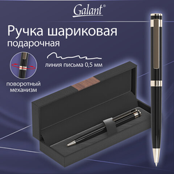 Ручка подарочная шариковая GALANT ''Bernini'', корпус черный, детали золото, узел 0,7 мм, линия письма