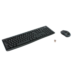 Набор беспроводной LOGITECH MK270, клавиатура, мышь 2 кнопки + 1 колесо-кнопка, черный