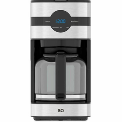 Кофеварка капельная BQ (БИ-КЬЮ) CM2002, 900 Вт, объем 1,5 л, поддержание температуры, серебристая, 8