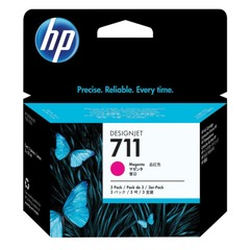 Картридж струйный для плоттера HP (CZ135A) Designjet T120/520, 711, пурпурный, КОМПЛЕКТ 3 шт. х 29