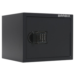 Сейф мебельный BRABIX ''SF-280EL'', 280х350х300 мм, электронный замок, черный, 291149, S103BR212414