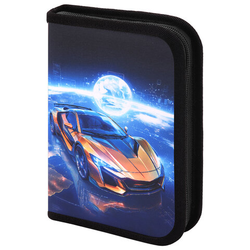 Пенал BRAUBERG, 1 отделение, полиэстер, 21х14 см, ''Galactic car'', 274598