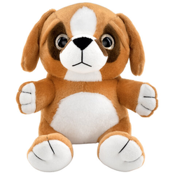 Игрушка мягкая собачка, 23 см, цвет коричневый, WOOZOO (ВУЗУ), 666797
