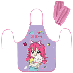 Накидка фартук с нарукавниками для труда ЮНЛАНДИЯ, 46х54 см, ''Anime hugs'', 272468