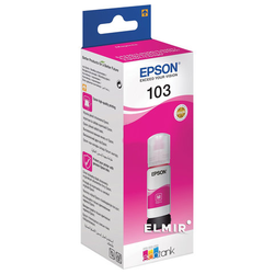 Чернила EPSON 103 (C13T00S34A) для СНПЧ EPSON L3100/L3101/L3110/L3150/L3151/L1110, пурпурные, ОРИГИН