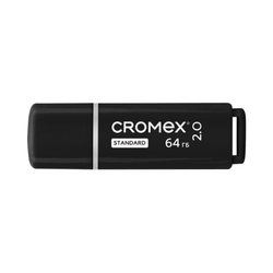 Флеш-диск 64 GB, CROMEX (КРОМЕКС) Standard USB 2.0, черный, 514160