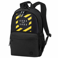 Рюкзак BRAUBERG FASHION CITY универсальный, 2 отделения, ''Core'', черный, 46х31х15 см, 273838