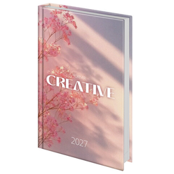 Ежедневник датированный 2027 145х215 мм, А5, STAFF, ламинированная обложка, ''Creative'', 117802