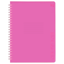 Тетрадь 48л., А5, клетка на силиконовом гребне, BG ''Neon. Pink'', пластиковая обложка Т5гр48_пл 58818