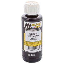 Чернила HI-BLACK для EPSON (Тип E) универсальные, черные 0,1 л, водные, HB-EPS-Bk-100ML