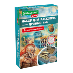 Набор для раскопок ''Древний Рим'' 16х23 см, инструменты, BRAUBERG KIDS, 665937