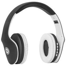 Наушники с микрофоном (гарнитура) DEFENDER FREEMOTION B525, Bluetooth, беспроводные, черные с белым,
