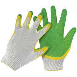 Перчатки х/б 13 класс OfficeClean, эконом, с 2-ным латекс покрытием, цвет ассорти, (42-44г) 224557/Л