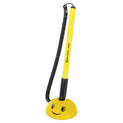 Ручка шариковая настольная BRAUBERG ''SMILE'', СИНЯЯ, корпус желтый, узел 0,7 мм, линия письма 0,35 мм