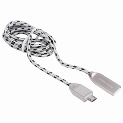 Кабель USB 2.0  micro USB, 1 м, SONNEN Premium, медь, передача данных и быстрая зарядка, 513125