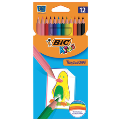 Карандаши цветные BIC ''Tropicolors'', 12 цветов, шестигранные, 83256610