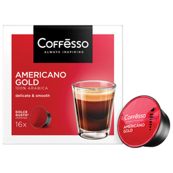 Кофе в капсулах COFFESSO ''Americano Gold'' для кофемашин Dolce Gusto, 16 порций, 102152