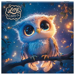 Календарь настенный перекидной 2027 г., BRAUBERG, 12 листов, 21,4х21,4 см, МИНИ, ''Magic animals'', 11