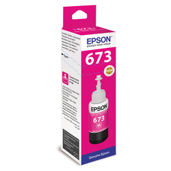 Чернила EPSON 673 (T6733) для СНПЧ Epson L800/L805/L810/L850/L1800, пурпурные, ОРИГИНАЛЬНЫЕ, C13T673