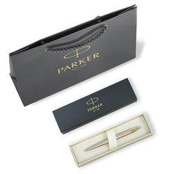 Ручка шариковая PARKER ''Jotter Core Stainless Steel GT'', пакет, 880887