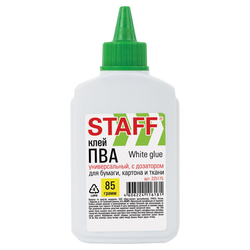 Клей ПВА STAFF EVERYDAY, 85 г, с дозатором, 225175