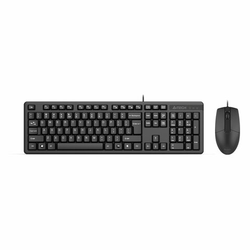 Набор проводной A4TECH KK-3330, USB, клавиатура 104 клавиши, мышь 2 кнопки + 1 кнопка-колесо, черная