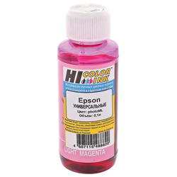 Чернила HI-BLACK для EPSON (Тип E) универсальные, светло-пурпурные, 0,1 л, водные photo, HB-EPS-ML-1
