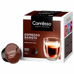 Кофе в капсулах COFFESSO ''Espresso Barista'' для кофемашин Dolce Gusto, 16 порций, 102154