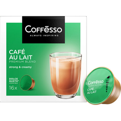 Кофе в капсулах COFFESSO ''Cafe au lait'' для кофемашин Dolce Gusto, 16 порций, 102506