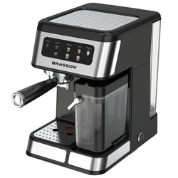Кофеварка рожковая со встроенным капучинатором BRASSON (БРАССОН) CM-1830, 4 напитка, дисплей, 1,6 л,