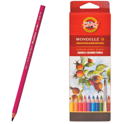 Карандаши цветные акварельные художественные KOH-I-NOOR ''Mondeluz'', 18 цветов, 3,8 мм, заточенные, е