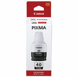 Чернила CANON (GI-40BK) для СНПЧ Pixma G5040/G6040/GM2040, черные, ресурс 6000 страниц, оригинальные