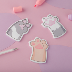 Самоклеящийся блок фигурный MESHU ''Paws'', 40л., европодвеc, ассорти MS_54255