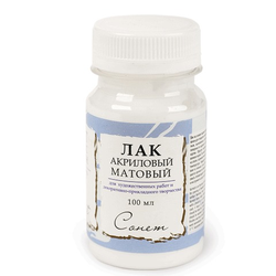 Лак акриловый матовый ''Сонет'', 100 мл, в банке, Невская Палитра, 4627921